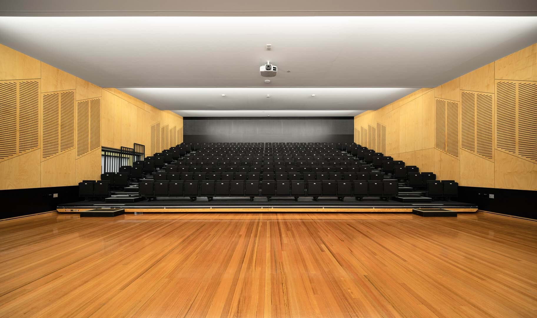 Profurn's retractable seating installation at Whitefriars College