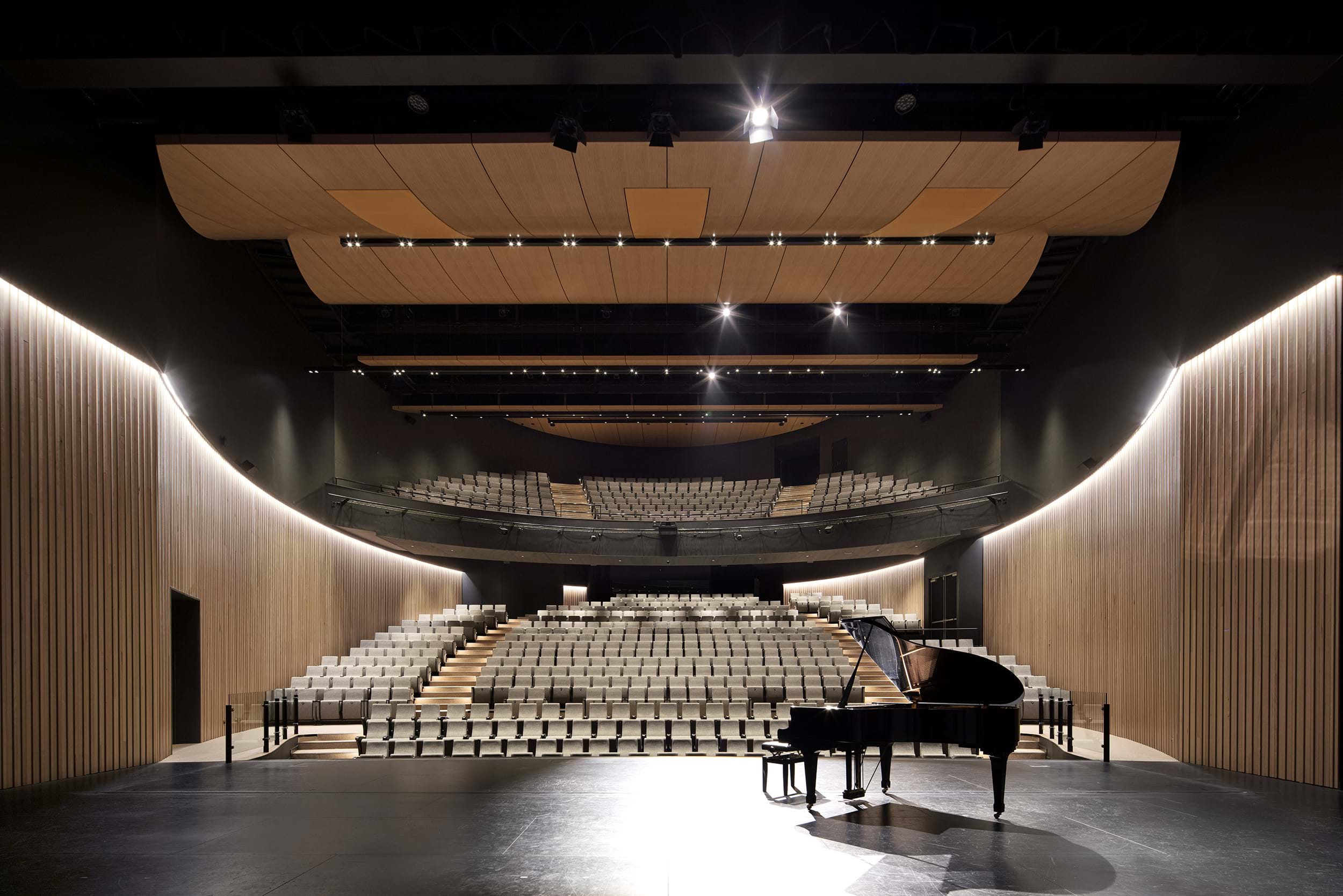 Performing Arts Centre seating at Huntingtower School