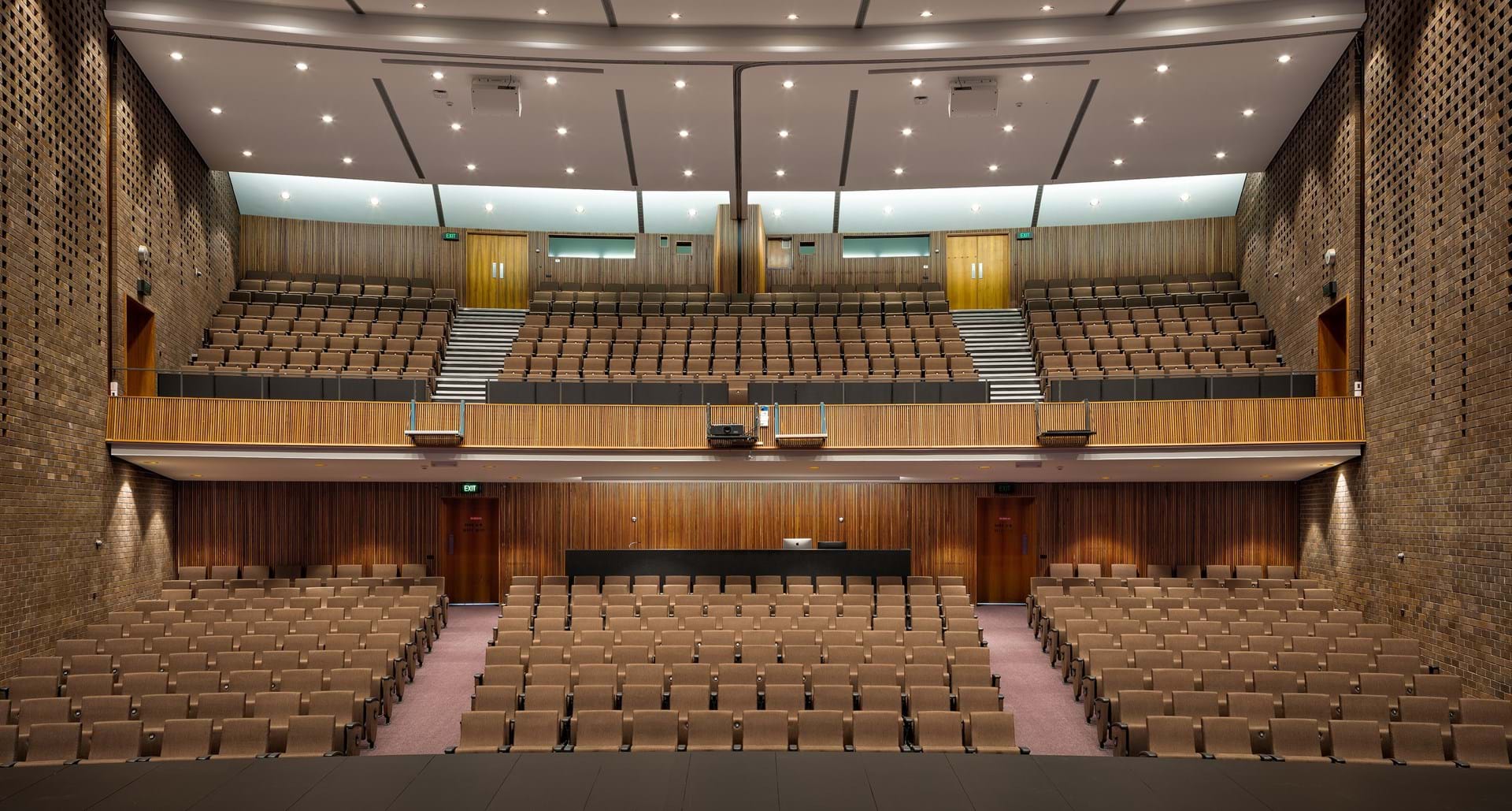 Profurn's public theatre seating at Hobart College