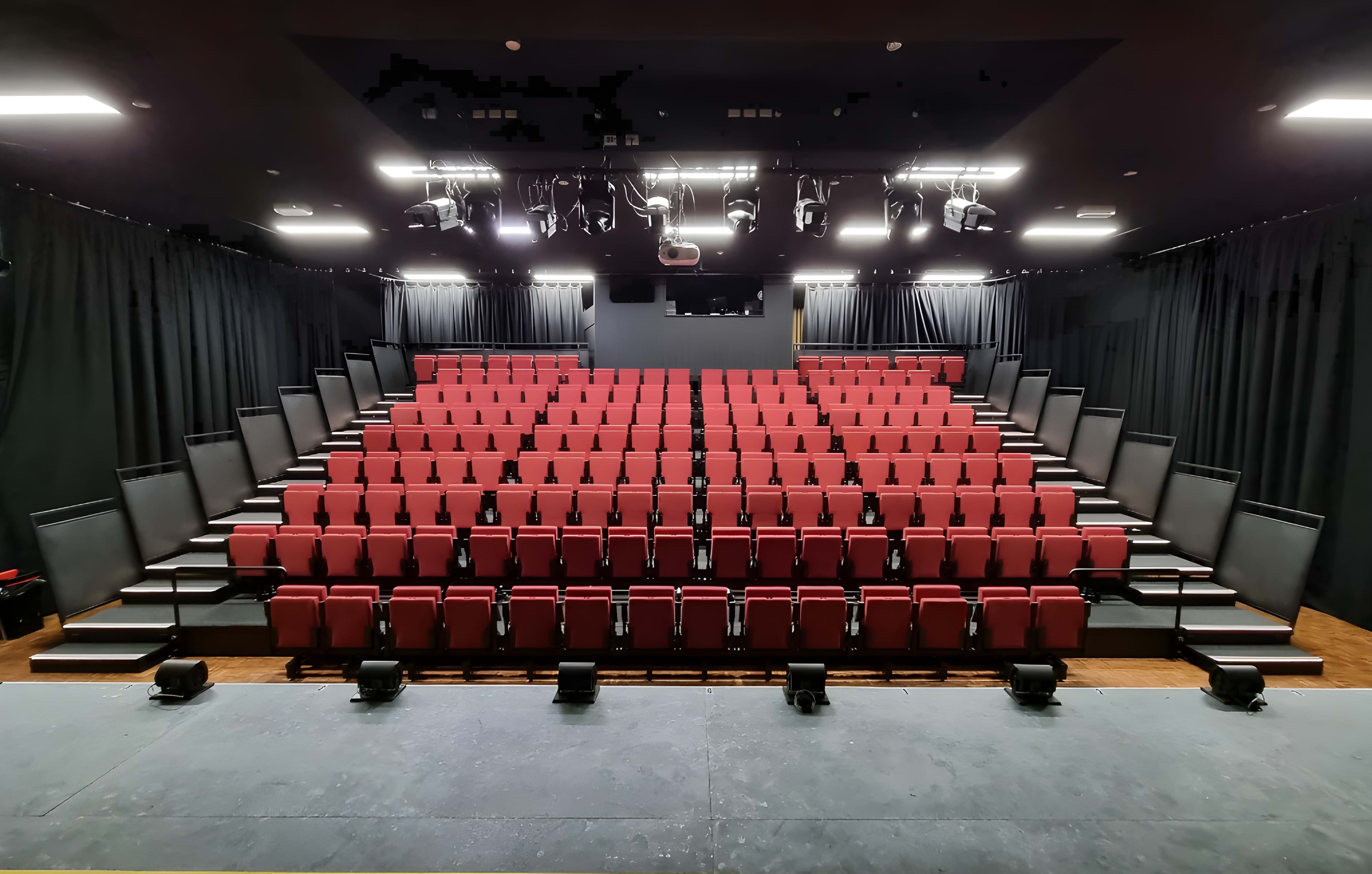 Retractable seating and theatre seating at Knox Community Arts Centre, Victoria, Australia
